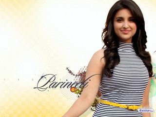 Woman striped dress holding banana - dress holding free wallpaper