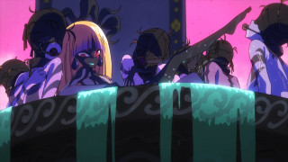 Anime girls pink wall blue - a group of anime girls free wallpaper