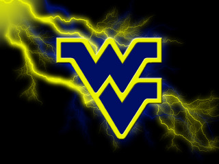 Blue yellow logo lightning black - dramatic free wallpaper