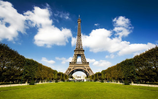Tall tower lush green field - beautiful landscape free wallpaper