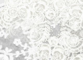 White lace flower rococo flemish - a flower pattern free wallpaper