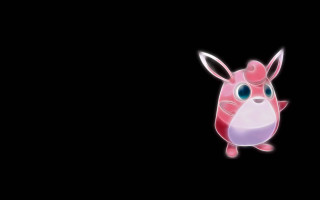 Pink animal big eyes hologram - a hologram free wallpaper for desktop