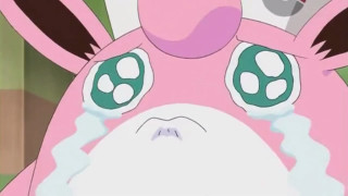 Pink bunny big eyes sad - a sad look free wallpaper