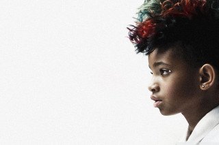Young woman mohawk white shirt - a mohawk free wallpaper
