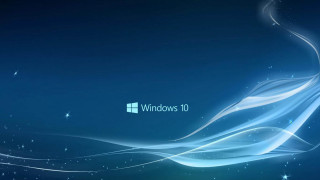 Blue background white swirl windows 2 - purism free wallpaper