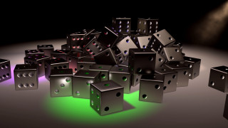 Dices pile table spotlight black - a spotlight free wallpaper
