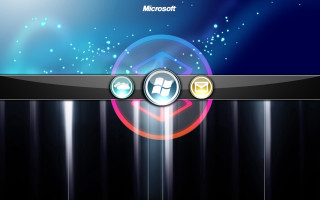 Computer screen blue background black - a black curtain free wallpaper
