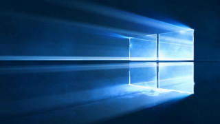 Blue light window dark room 5 - a reflection free wallpaper