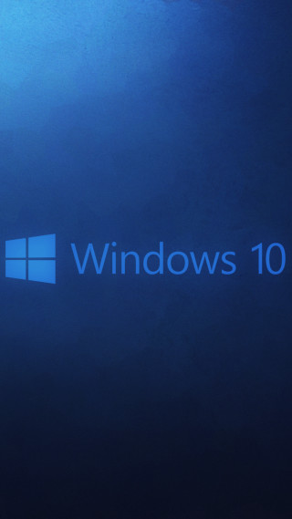 Blue background windows10 logo render - andries stock free wallpaper