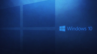 Blue wall windows10 logo ambient - a blue window free wallpaper