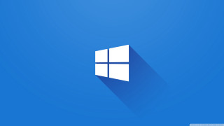 Blue wall white window long - a blue wall free wallpaper