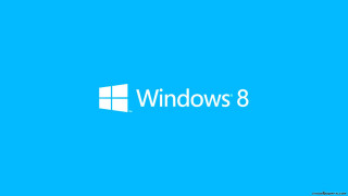 Blue background windows 8 logo 2 - the window 8 logo free wallpaper