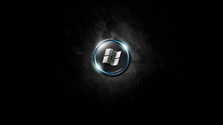 Dark background blue circle white 2 - dark background free wallpaper