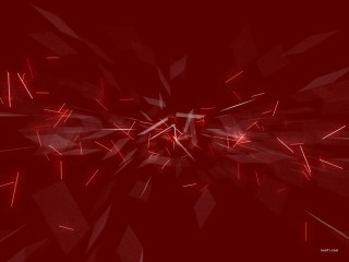 Red background white lines black - geometric abstract art free wallpaper
