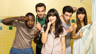 Bathroom group people brushing teeth - a bathroom free wallpaper