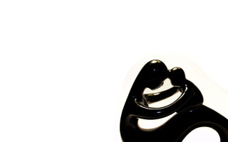 Black sculpture white surface white 2 - figurine free wallpaper