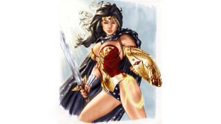 Woman costume sword helmet holding - her hand and a helmet free wallpaper