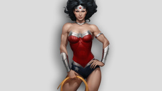 Woman red white costume gold - costume holding free wallpaper