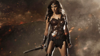 Woman costume gun holding action 3 - a costume holding free wallpaper