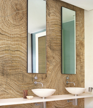 Bathroom two sinks mirror wall - david chipperfield free wallpaper