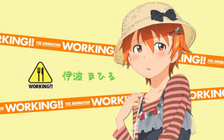 Woman hat striped shirt warning - striped free wallpaper