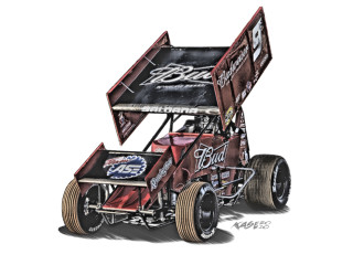 Dirt racing car flag sign - car free wallpaper