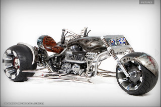 Motorcycle custom painted sidecar wheel - ed roth free wallpaper