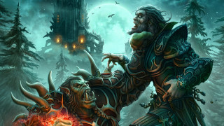 Man horns demon face castle 2 - hearthstone free wallpaper