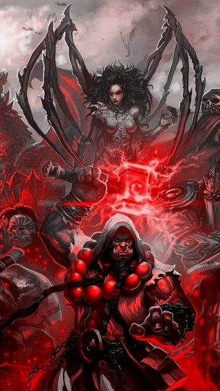 Demonic demon sword demon back 2 - cloudy free wallpaper