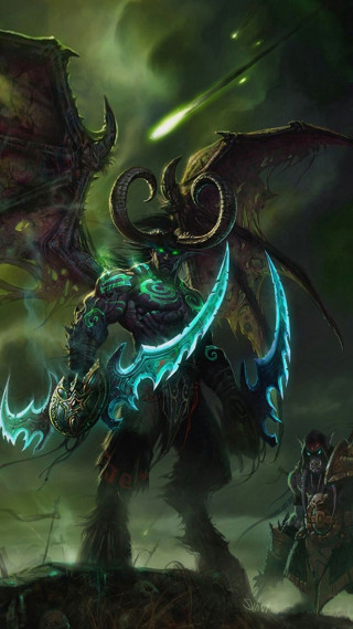 Demon with a huge painting - league of legends concept art free wallpaper