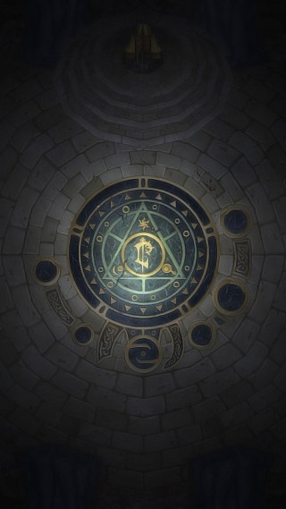 Clock light room person standing - league of legends concept art free wallpaper