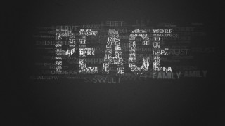 Black white photo word says - peaceful free wallpaper
