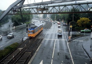 Train traffic rainy day bridge - traffic free wallpaper