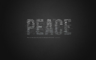 Love multi language black background - different language free wallpaper
