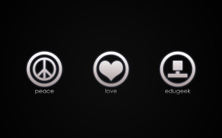 Black background three symbols peace - a wireframe diagram free wallpaper