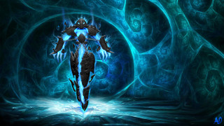 Woman blue suit blue flame - a blue flame free wallpaper