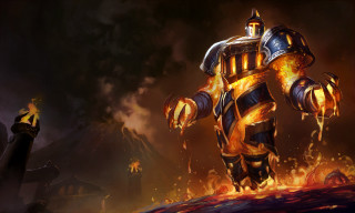 Fire clad robot fire filled - a fire free wallpaper