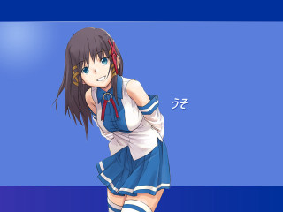 Anime girl short dress ponytail - a short dress free wallpaper