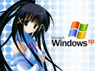 Anime girl black hair blue 2 - vaporwave free wallpaper
