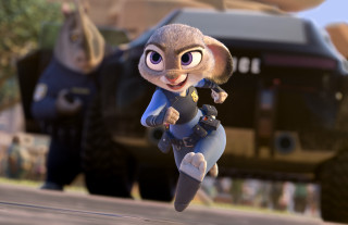 Cartoon character running vehicle background 2 - action scene free wallpaper