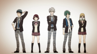 Anime characters group white background 22 - colored free wallpaper