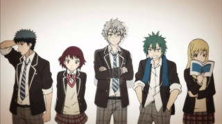Anime characters group white background 36 - a white wall free wallpaper