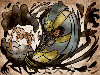 Man riding banana peel snake - craola free wallpaper