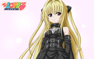 Anime girl blonde hair black 2 - black clothes free wallpaper