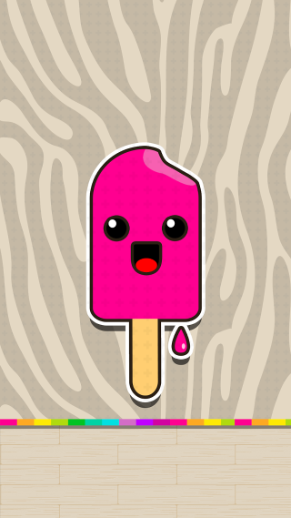Popsicle face zebra print wooden - a face free wallpaper