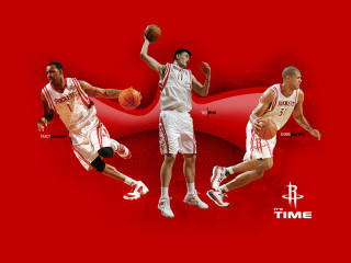 Basketball men playing red background - a red background free wallpaper for desktop