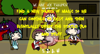 Cartoon group microphone guitar stage - a cartoon of a group free wallpaper