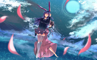 Woman long dress ocean wave - a long dress free wallpaper