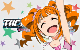 Orange hair girl pink shirt - a pink shirt free wallpaper