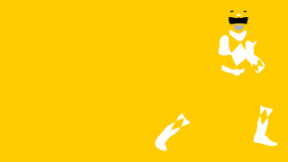 Yellow background man hat mustache - tie free wallpaper